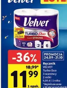 Intermarche Ręcznik Velvet Turbo Duo oferta