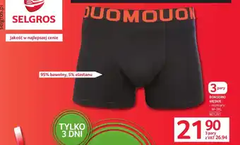 Bokserki męskie Selgros