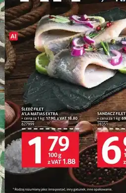 Selgros Śledź filet a'la matias extra oferta