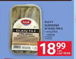 Selgros Filety śledziowe w oleju Desė oferta