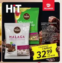Selgros Cukierki czekoladowe Wawel oferta