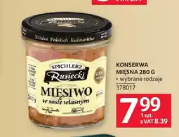 Selgros Konserwa mięsna Spichlerz Rusiecki oferta