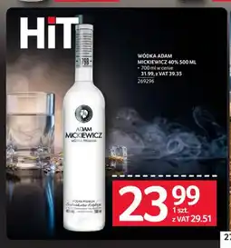 Selgros Wódka Adam Mickiewicz 40% oferta
