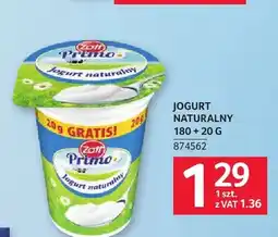 Selgros Jogurt naturalny Zott Primo oferta