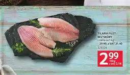 Selgros Tilapia filet bez skóry oferta