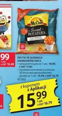 Selgros Frytki ze słodkich ziemniaków McCain oferta