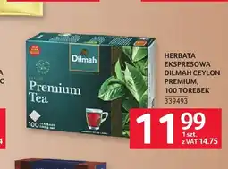 Selgros Herbata ekspresowa Dilmah Ceylon Premium oferta