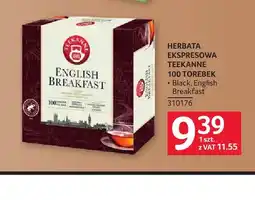 Selgros Herbata ekspresowa Teekanne Black English Breakfast oferta
