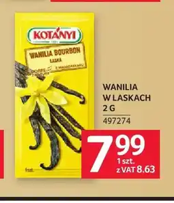 Selgros Wanilia w laskach Kotányi oferta