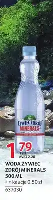 Selgros Woda niegazowana Żywiec Zdrój Minerals oferta
