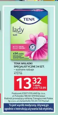 Selgros Wkładki specjalistyczne Tena oferta