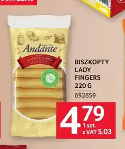 Selgros Biszkopty Lady Fingers Andante oferta
