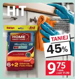 Selgros Ściereczki z mikrofibry 6 szt. + 2 szt. Home Sweet oferta