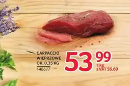 Selgros Carpaccio wieprzowe ZMB Białystok oferta