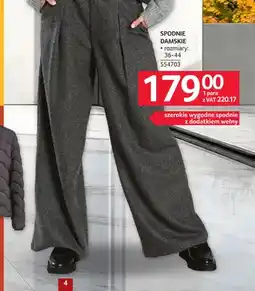 Selgros Spodnie damskie z dodatkiem wełny oferta