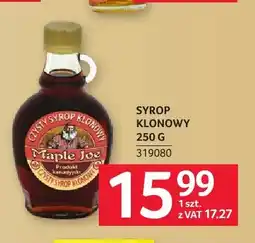 Selgros Syrop klonowy Maple Joe oferta