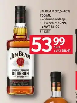 Selgros Whiskey Jim Beam 32,5-40% oferta