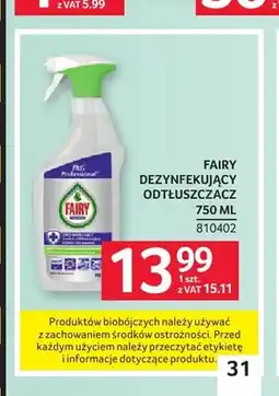 Selgros Dezynfekujący odtłuszczacz Fairy oferta