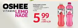 Selgros Napój Oshee Vitamin Lemonade malina-grejpfrut oferta