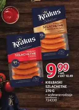 Selgros Kiełbaski szlachetne z szynką Krakus oferta
