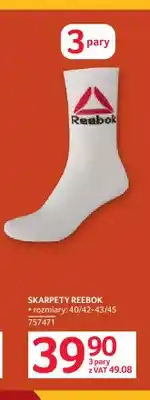 Selgros Skarpety Reebok 3-pak oferta