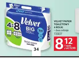 Selgros Papier toaletowy Velvet 4-pak oferta