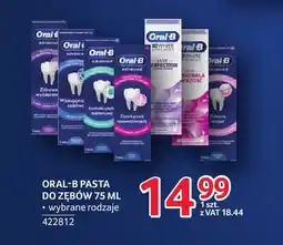 Selgros Pasta do zębów Oral-B oferta
