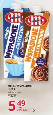 Selgros Mleko UHT Wypasione smak ciasteczko Mlekovita oferta