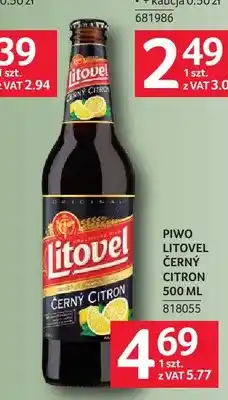 Selgros Piwo Litovel Černý Citron oferta