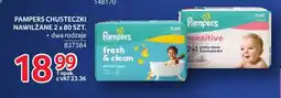 Selgros Chusteczki nawilżane Pampers 2-pak oferta