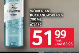 Selgros Wódka Jan Kochanowski 40% oferta