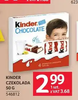 Selgros Czekolada Kinder oferta