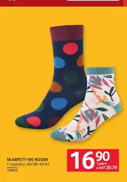 Selgros Skarpety we wzory oferta
