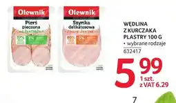 Selgros Wędlina z kurczaka pierś pieczona w plastrach Olewnik oferta