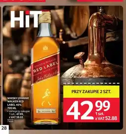 Selgros Whisky Johnnie Walker Red Label 40% oferta