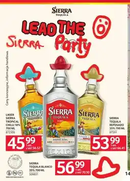 Selgros Sierra Tequila Blanco 35% oferta