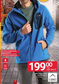 Selgros Softshell męski Sogne Elbrus oferta