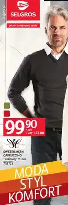 Selgros Sweter męski Cappuccino oferta