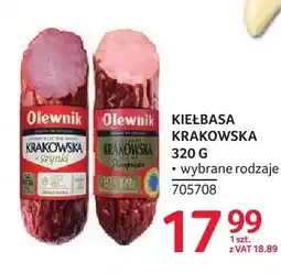 Selgros Kiełbasa krakowska sucha z szynki Olewnik oferta