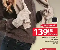Selgros Rękawiczki damskie kaszmir oferta