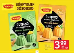 Selgros Deser pudding matcha & ananas Winiary oferta