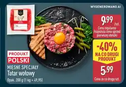 ALDI Tatar wołowy Mięsne Specjały oferta