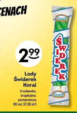 Żabka Lody Świderek truskawka oferta