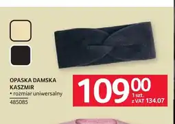 Selgros Opaska damska kaszmir oferta