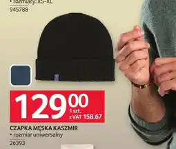 Selgros Czapka męska kaszmir oferta
