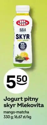 Żabka Jogurt pitny skyr Mlekovita mango-matcha oferta