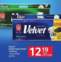 Selgros Papier toaletowy Velvet Camomile & Aloe 10 rolek oferta