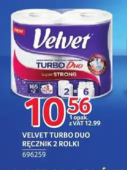Selgros Velvet Turbo Duo ręcznik 2-pak oferta