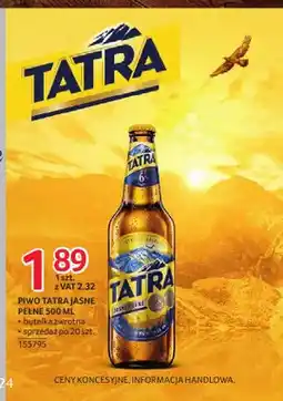 Selgros Piwo Tatra oferta