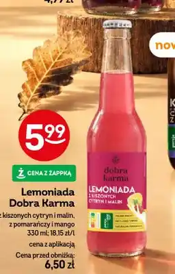 Żabka Lemoniada Dobra Karma z kiszonych cytryn i malin oferta